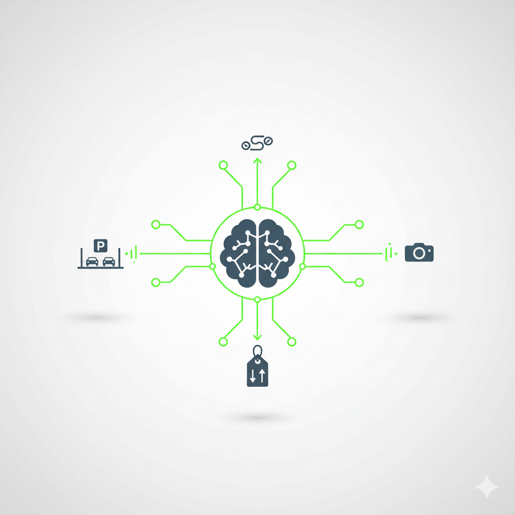 AI & Machine Learning illustration for ParkSense AI technology.